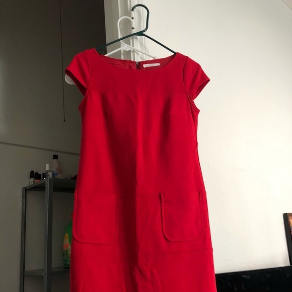 marks and spencer red dress